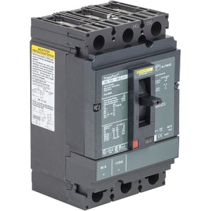Square D: Circuit breaker, PowerPacT H, 150A, 3 pole, 600VAC, 18kA, lugs, thermal magnetic, 100%
