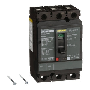 Square D: Circuit breaker, PowerPacT H, 15A, 3 pole, 600VAC, 18kA, lugs, thermal magnetic, 80%