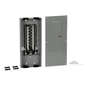 Square D: Load center, Homeline, 1 phase, 30 spaces, 60 circuits, 225A convertible main lugs, PoN, NEMA1, Qwik-grip, gnd bar