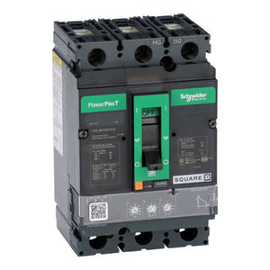 Square D: Circuit breaker, PowerPacT H, 100A, 3 pole, 600VAC, 18kA, lugs, Micrologic 3.2, 80%