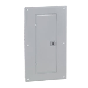 Square D: Load center, Homeline, 1 phase, 20 spaces, 40 circuits, 125A convertible main lugs, PoN, NEMA1, gnd bar, combo cover