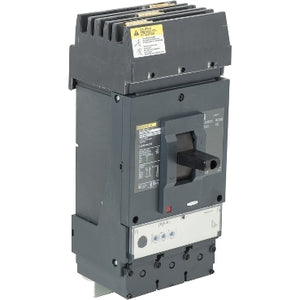 Square D: Circuit breaker, PowerPacT L, 400A, 3 pole, 600VAC, 25kA, I-Line, MicroLogic 3.3S, 80%, ABC, padlock handle