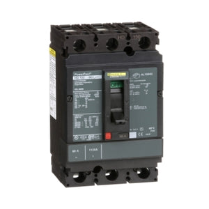 Square D: Circuit breaker, PowerPacT H, 80A, 3 pole, 600VAC, 14kA, lugs, thermal magnetic, 80%