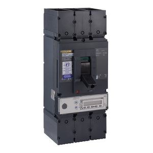 Square D: Circuit breaker, PowerPacT L, 600A, 3 pole, 600VAC, 25kA, lugs, MicroLogic 5.3A, 80%, aux, shunt