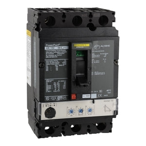 Square D: Circuit breaker, PowerPacT H, 150A, 3 pole, 600VAC, 100kA, lugs, Micrologic 3.2, 80%