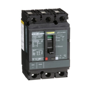 Square D: Circuit breaker, PowerPacT H, 100A, 3 pole, 600VAC, 25kA, lugs, thermal magnetic, 80%