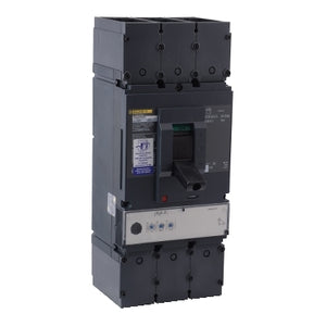 Square D: Circuit breaker, PowerPacT L, 400A, 3 pole, 600VAC, 25kA, lugs, MicroLogic 3.3, 80%, aux