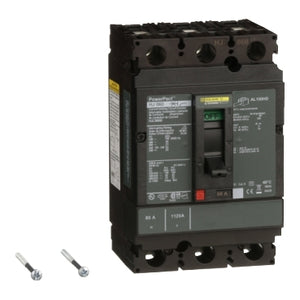 Square D: Circuit breaker, PowerPacT H, 60A, 3 pole, 600VAC, 25kA, lugs, thermal magnetic, 80%