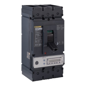 Square D: Circuit breaker, PowerPacT L, 400A, 3 pole, 600VAC, 18kA, busbar, MicroLogic 5.3A, 80%
