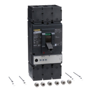 Square D: Circuit breaker, PowerPacT L, 400A, 3 pole, 600VAC, 14kA, lugs, MicroLogic 3.3, 100%