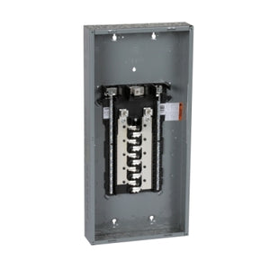 Square D: Load center, Homeline, 1 phase, 20 spaces, 40 circuits, 225A convertible main lugs, PoN, NEMA1, gnd bar, combo cover