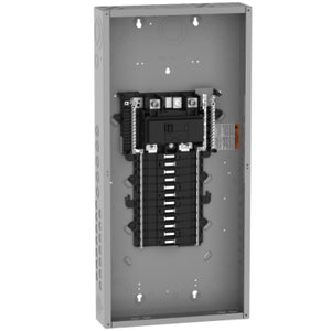 Square D: Load center, QO, 1 phase, 24 spaces, 36 circuits, 200A convertible main breaker, PoN, NEMA1