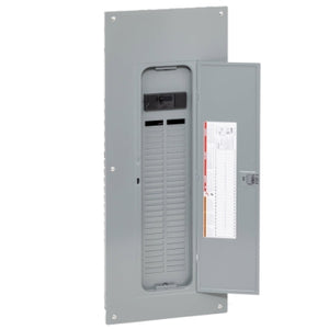 Square D: Load center, QO, 1 phase, 54 spaces, 64 circuits, 200A convertible main breaker, PoN, NEMA1, combo cover