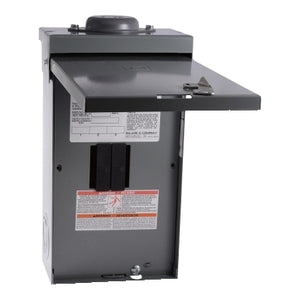 Square D: Load center, QO, 3 phase, 3 spaces, 3 circuits, 60A main lugs, NEMA3R, neutral gnd bar