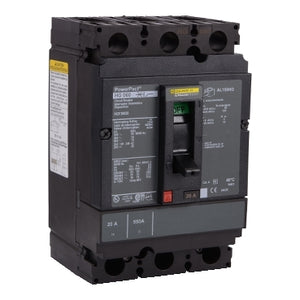 Square D: Circuit breaker, PowerPacT H, 70A, 3 pole, 600VAC, 18kA, busbar, thermal magnetic, 80%