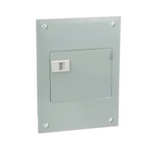 Square D: Load center, QO, 1 phase, 8 spaces, 16 circuits, 100A fixed main lugs, NEMA1, door flush cover