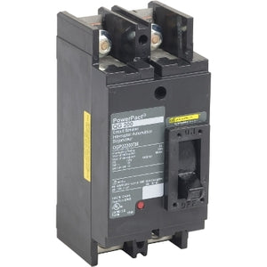 Square D: Circuit breaker, PowerPacT Q, 225A, 2 pole, 240VAC, 100kA, lugs, thermal magnetic, 80%