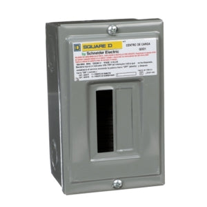 Square D: Load center, QOD, 1 phase, 1 space, 1 circuit, 50A breaker, surface cover, NEMA1