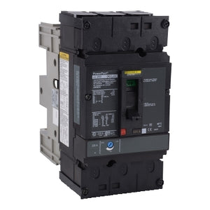 Square D: Circuit breaker, PowerPacT J, 225A, 3 pole, 600VAC, 25kA, plug in, thermal magnetic, 80%