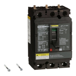 Square D: Automatic switch, PowerPacT H, 150A, 3 pole, 600VAC, 18kA, lugs, magnetic, control wire ON end, handle ext