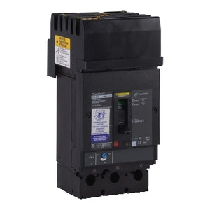 Square D: Circuit breaker, PowerPacT J, 225A, 3 pole, 600VAC, 25kA, I-Line, thermal magnetic, 80%, ABC, padlock