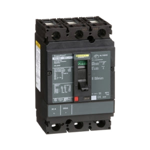 Square D: Circuit breaker, PowerPacT H, 30A, 3 pole, 600VAC, 14kA, lugs, thermal magnetic, 80%