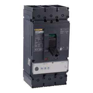 Square D: Circuit breaker, PowerPacT L, 250A, 3 pole, 600VAC, 18kA, lugs, MicroLogic 3.3, 80%