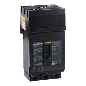 Square D: Circuit breaker, PowerPacT H, 15A, 3 pole, 600VAC, 18kA, I-Line, thermal magnetic, 80%, ABC