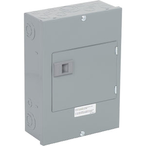 Square D: Generator panel, QO Canadian, 1 phase, 4 spaces, 8 circuits, 60A main breaker with interlock, NEMA1, surface cover door, CSA