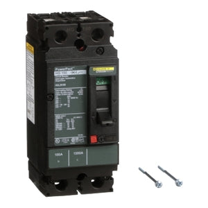 Square D: Circuit breaker, PowerPacT H, 100A, 2 pole, 600VAC, 18kA, lugs, thermal magnetic, 80%