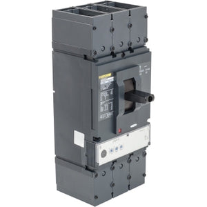 Square D: Circuit breaker, PowerPacT L, 600A, 3 pole, 600VAC, 25kA, lugs, MicroLogic 3.3S, 80%