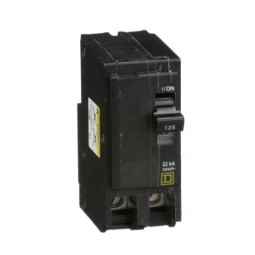 Square D: Mini circuit breaker, QO, 125A, 2 pole, 120/240VAC, 22kA, pl