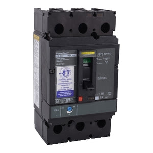 Square D: Circuit breaker, PowerPacT J, 250A, 3 pole, 600VAC, 25kA, lugs, thermal magnetic, 80%, aux