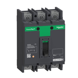 Square D: Circuit breaker, PowerPacT Q, 225A, 3 pole, 240VAC, 10kA, lugs, thermal magnetic, 80%