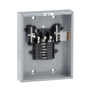 Square D: Load center, QO, 3 phase, 12 spaces, 12 circuits, 125A fixed main lugs, NEMA1, gnd bar