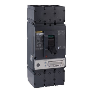 Square D: Circuit breaker, PowerPacT L, 600A, 3 pole, 600VAC, 25kA, lugs, MicroLogic 6.3A, 80%
