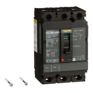 Square D: Circuit breaker, PowerPacT H, 20A, 3 pole, 600VAC, 25kA, lugs, thermal magnetic, 80%