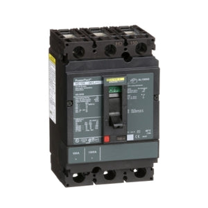 Square D: Circuit breaker, PowerPacT H, 100A, 3 pole, 600VAC, 14kA, lugs, thermal magnetic, 80%