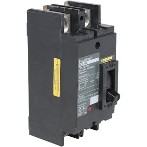 Square D: Circuit breaker, PowerPacT Q, 70A, 2 pole, 240VAC, 65kA, lugs, thermal magnetic, 80%, bottom of panel