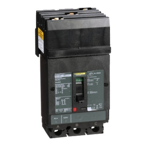 Square D: Circuit breaker, PowerPacT H, 50A, 3 pole, 600VAC, 18kA, I-Line, thermal magnetic, 80%, ABC
