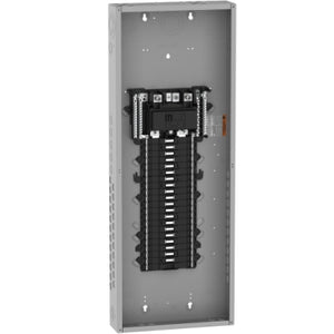 Square D: Load center, QO, 1 phase, 40 spaces, 40 circuits, 200A convertible main breaker, PoN, NEMA1, 2 x gnd bar
