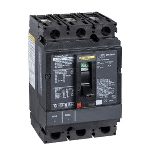 Square D: Circuit breaker, PowerPacT H, 15A, 3 pole, 600VAC, 25kA, lugs, thermal magnetic, 100%