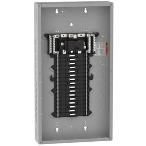 Square D: Load center, QO, 1 phase, 32 spaces, 38 circuits, 100A convertible main breaker, PoN, NEMA1