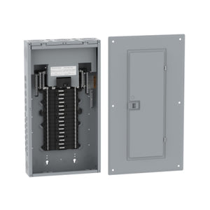 Square D: Load Center, QO, 1 phase, 32 spaces, 53 circuits, 100A main breaker, PoN, NEMA1, combo cover, CSA