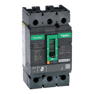 Sqaure D: Circuit breaker, PowerPacT J, 225A, 2 pole, 600VAC, 18kA, lugs, thermal magnetic, 80%