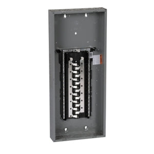 Square D: Load center, Homeline, 1 phase, 30 spaces, 60 circuits, 125A convertible main lugs, PoN, NEMA1, combo cover