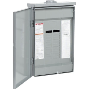 Square D: Load center, QO, 3 phase, 20 spaces, 20 circuits, 125A convertible main lugs, NEMA3R, CSA