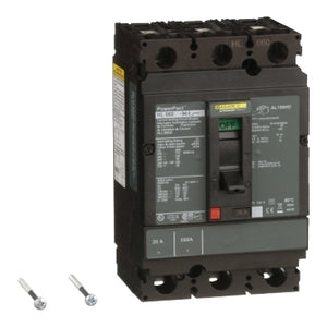 Square D: Circuit breaker, PowerPacT H, 20A, 3 pole, 600VAC, 50kA, lugs, thermal magnetic, 80%