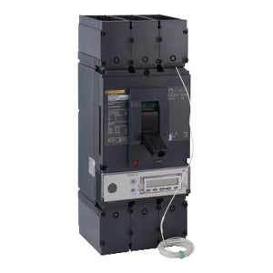Square D: Circuit breaker, PowerPacT L, 400A, 4 pole, 600VAC, 14kA, lugs, MicroLogic 6.3E, 80%