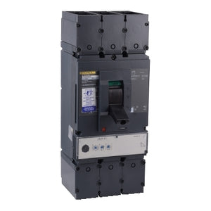 Square D: Circuit breaker, PowerPacT L, 400A, 3 pole, 600VAC, 25kA, busbar, MicroLogic 3.3S, 80%, aux